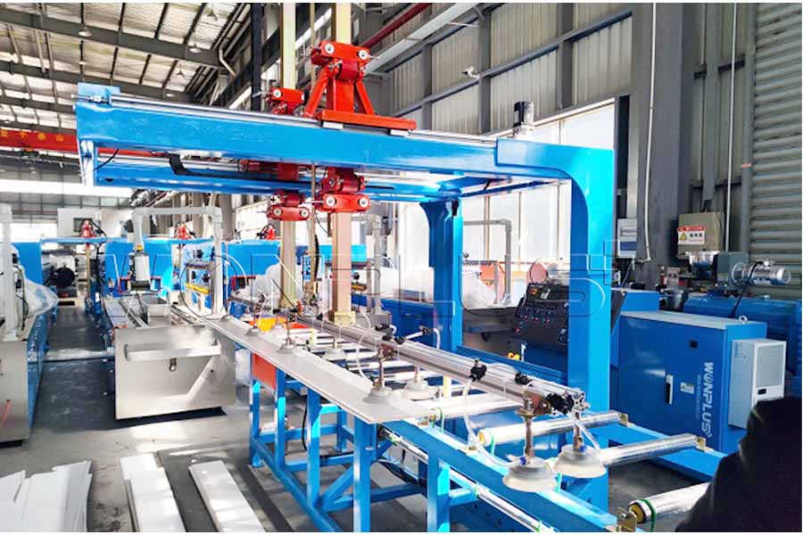 PVC High Speed Ceiling Panel Extrusion Line Completed Commissioning
