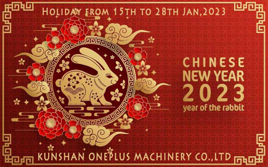 Vacances du Nouvel An chinois du 15 au 29 janvier 2023